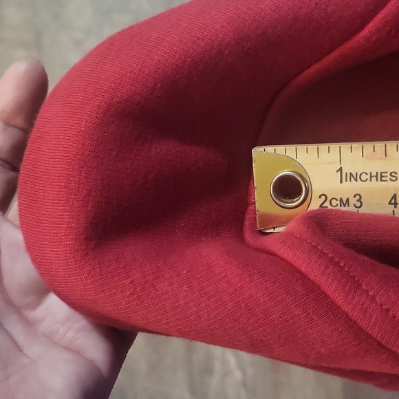 ATHLETA LONG-SLEEVED RED COWL NECK ZIP POCKETS THUMBHOLES SZ 3X - Picture 8 of 8